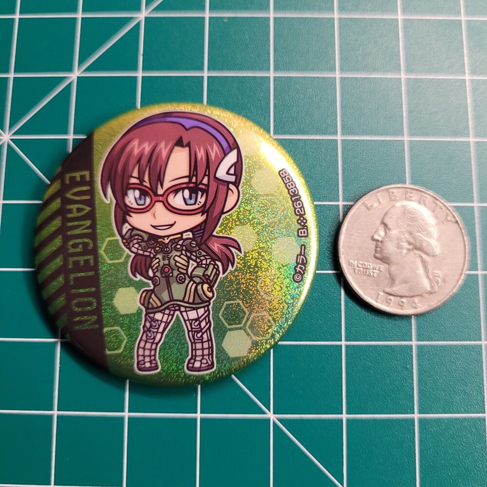 Mari Makinami - Evangelion Assort 04 Holographic Button Pin